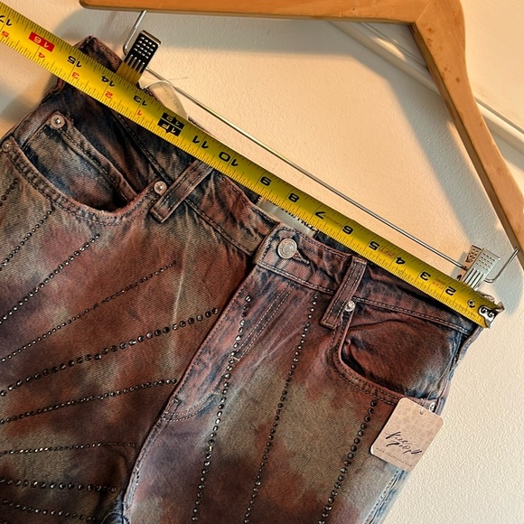 Free People Aurora Mid-Rise Straight Jeans Size 25 NWT - Picture 16 of 17